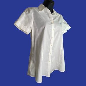 Brooks Brothers 346 White Women’s Button Down Shirt Tailored fit  Size 4